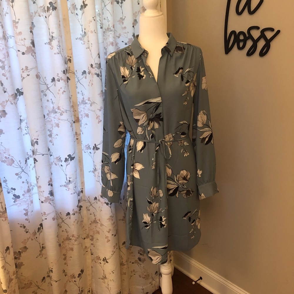LOFT - Shirt Dress With Tie Belt